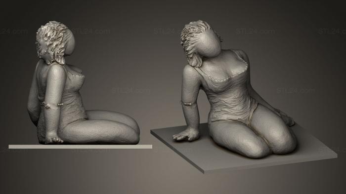 Figurines of girls (La Baigneuse 2, STKGL_0106) 3D models for cnc